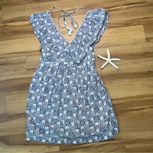 Anthropologie Women’s Floral Print Ruffle Mini Dress, Size Small